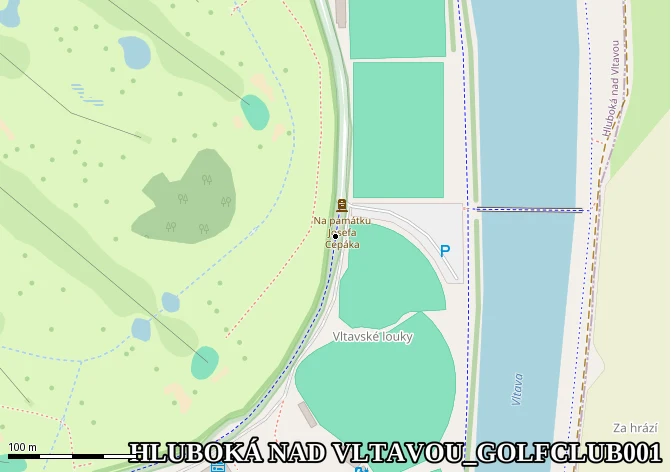 Vedle golfového hřiště na cyklostezce